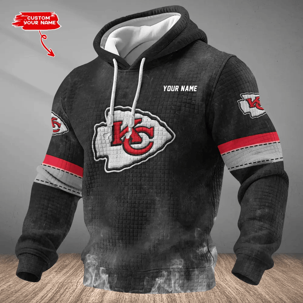 Kansas City Chiefs Waffle Texture Strike Hoodie PK9UZ7