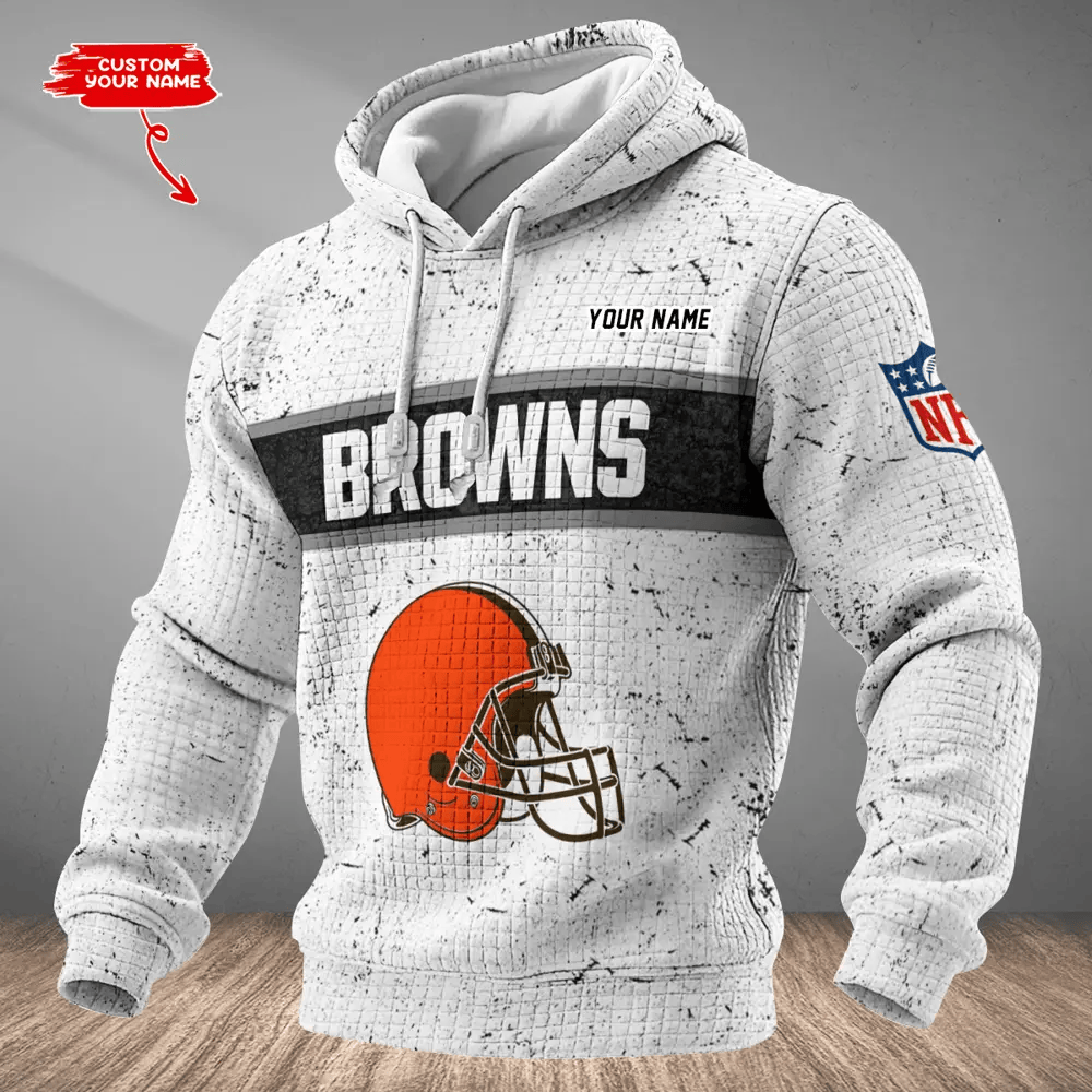 Cleveland Browns Waffle Texture Strike Hoodie PCU9HZ