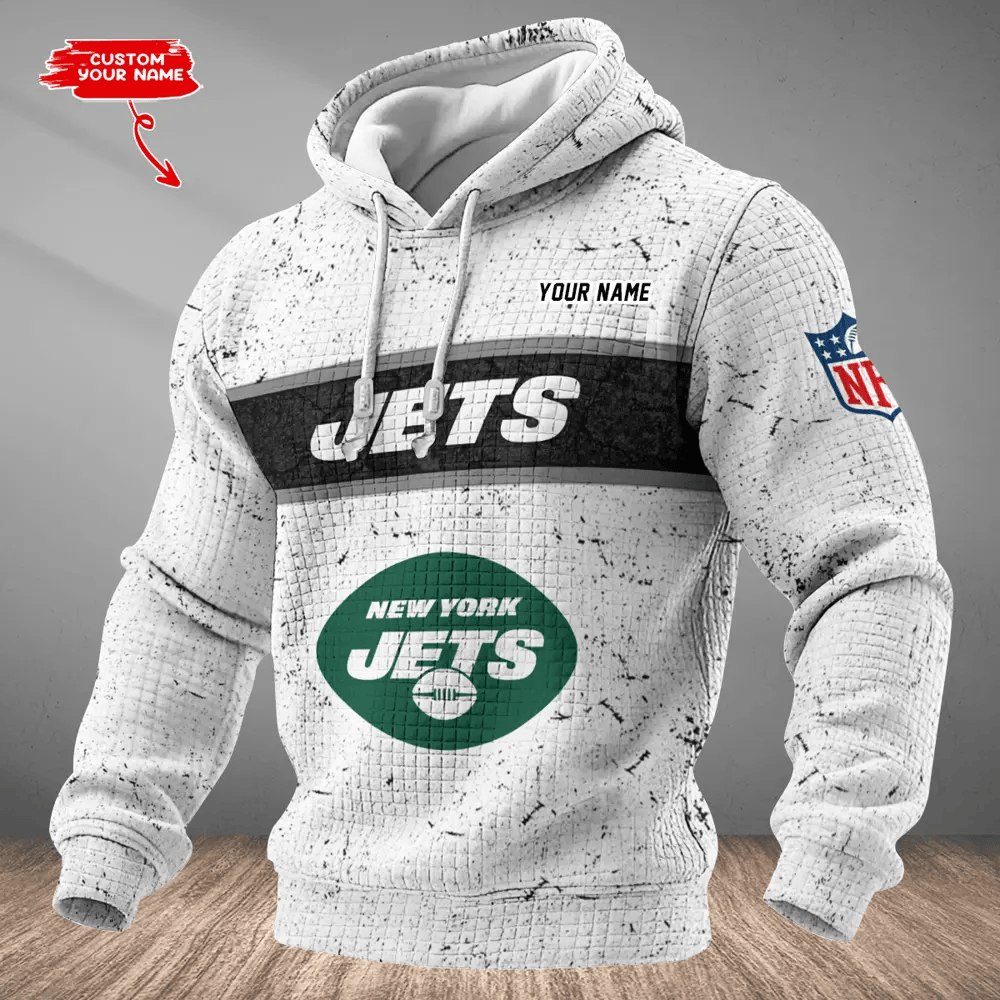 New York Jets Waffle Texture Strike Hoodie PBNGAN