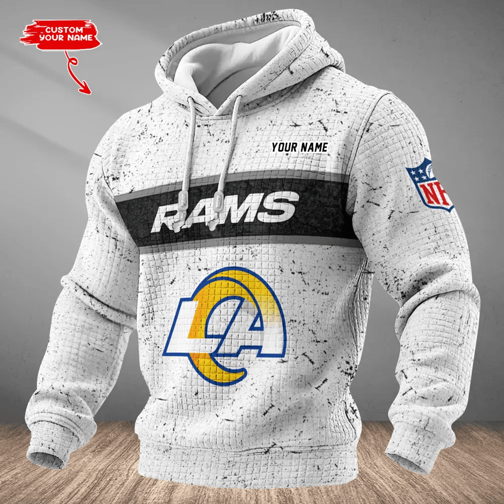 Los Angeles Rams Waffle Texture Strike Hoodie PRQT5L