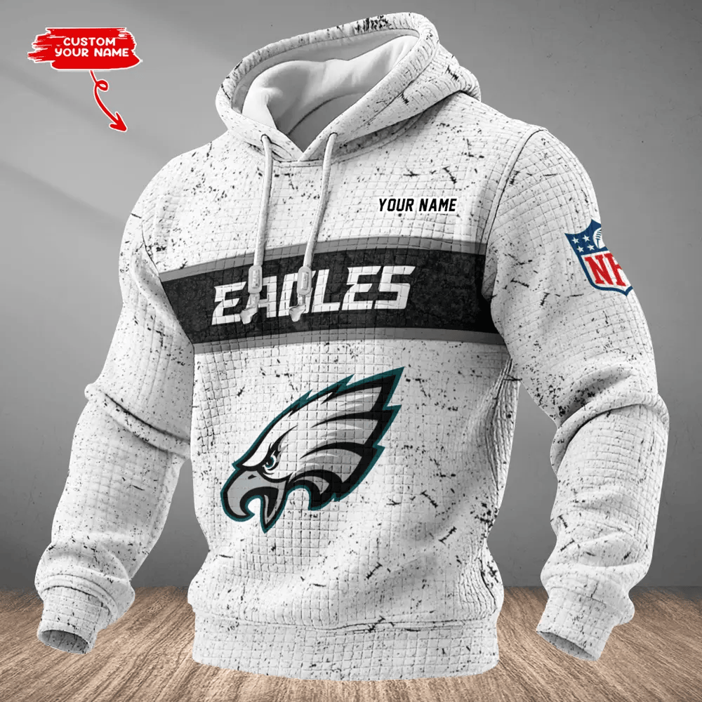 Philadelphia Eagles Waffle Texture Strike Hoodie PYU7TR