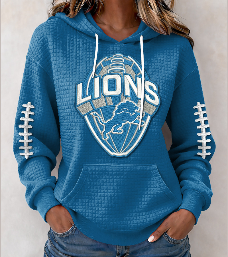 Detroit Lions New Waffle Hoodies PCMJG5