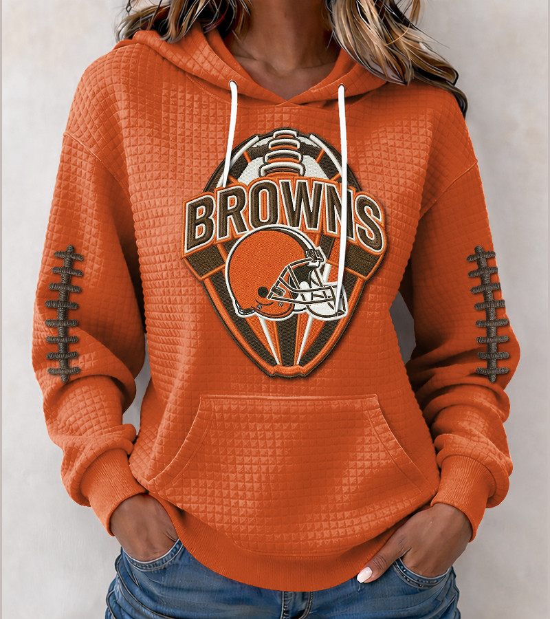 Cleveland Browns New Waffle Hoodies PKGEN8