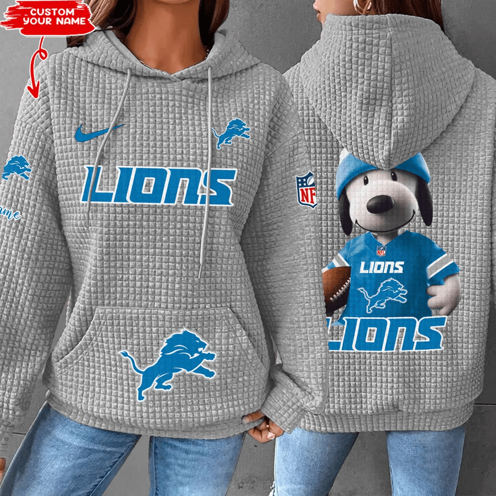 Detroit Lions New Waffle Hoodies PRJ83X