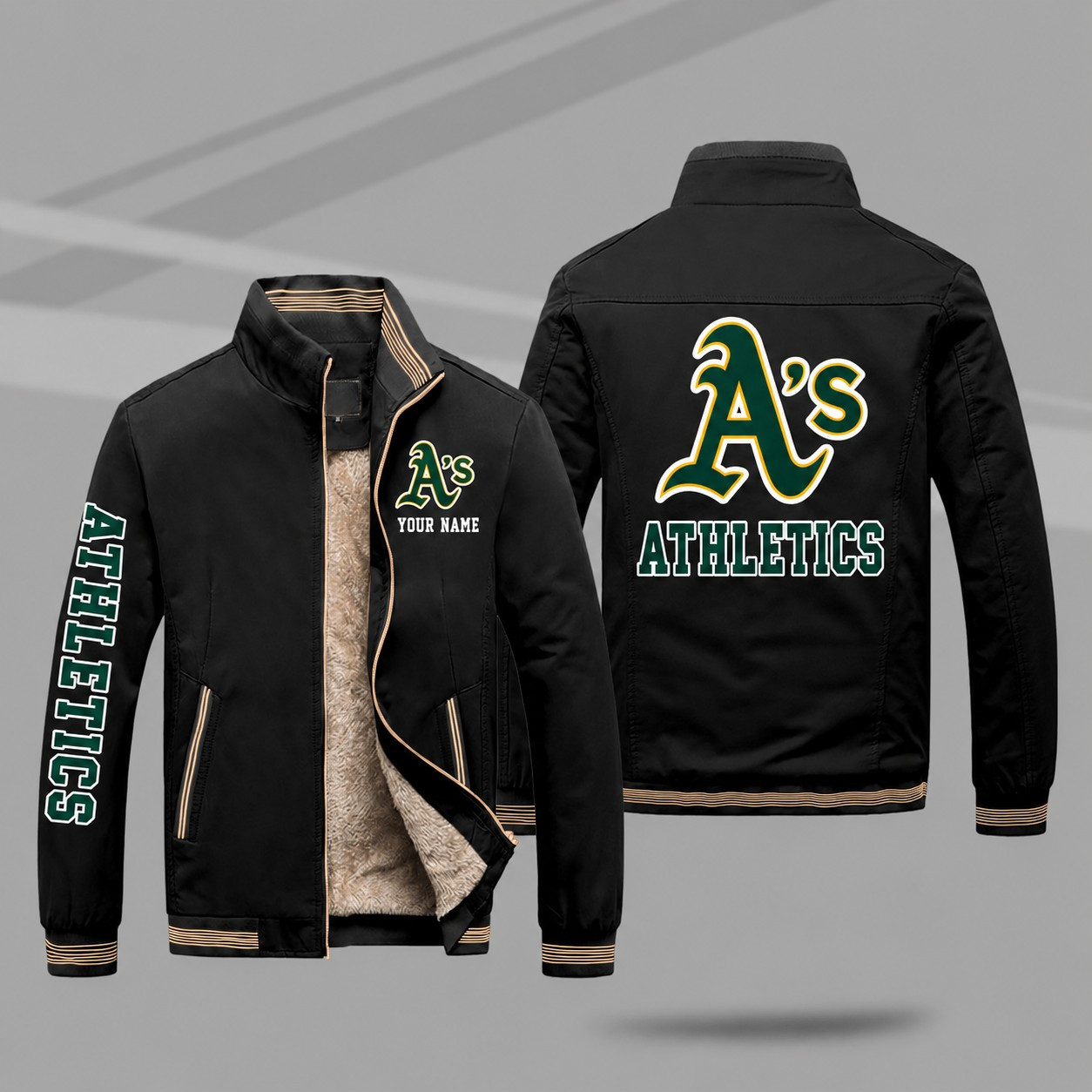 Athletics Personalized Fleece-Lined Windbreaker Jacket PW9NJZ