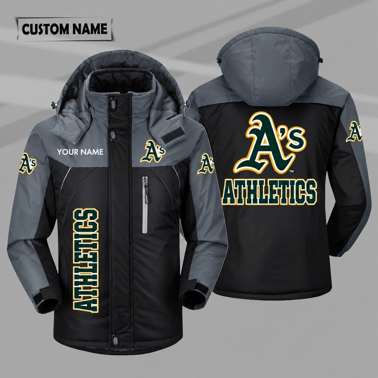 Athletics Personalized Hooded Windproof Shell Jacket PZRQRB
