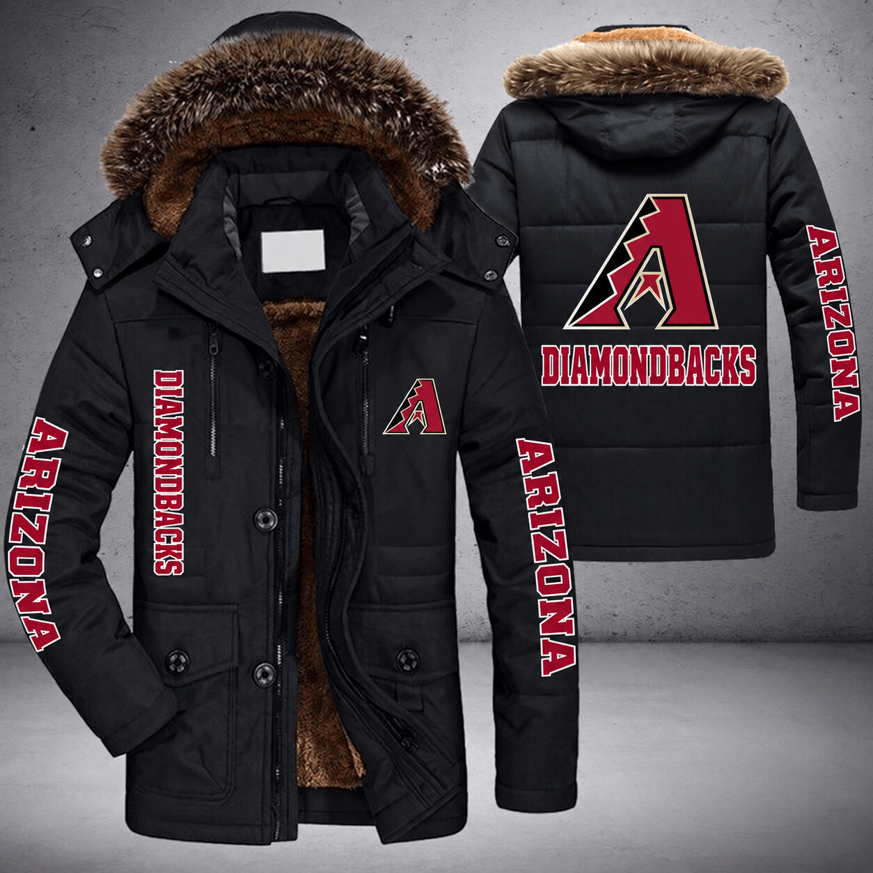 Arizona Diamondbacks MLB Parka Jacket - LIMITED EDITION PMI3NJ