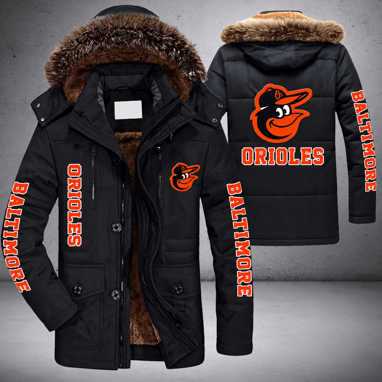 Baltimore Orioles MLB Parka Jacket - LIMITED EDITION PVIZWL