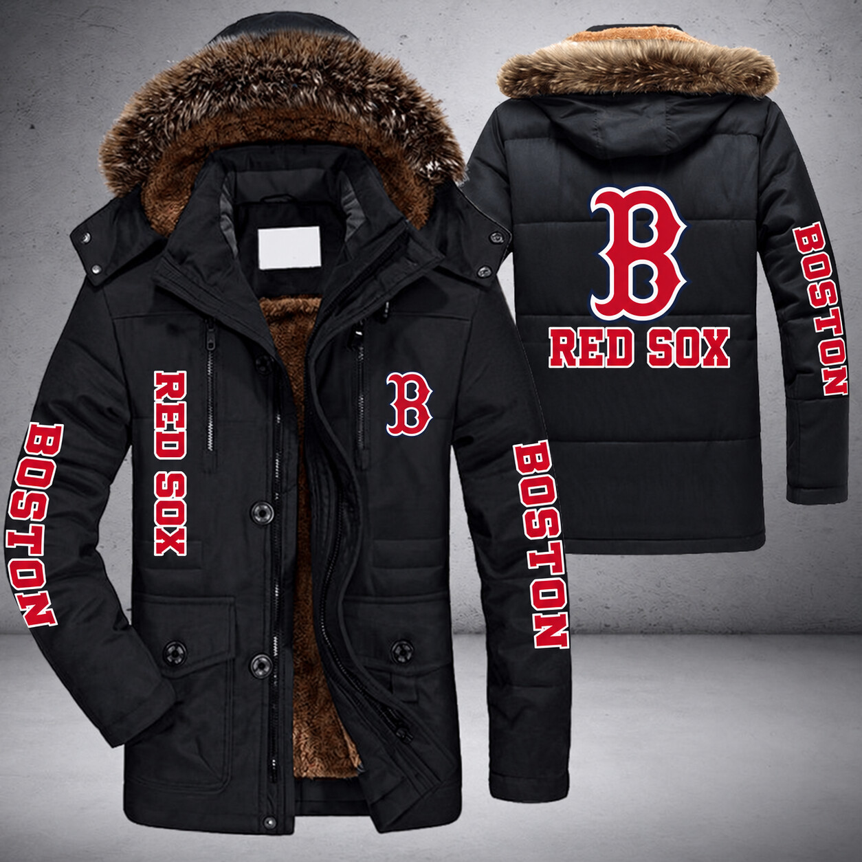Boston Red Sox MLB Parka Jacket - LIMITED EDITION PTPZ5W