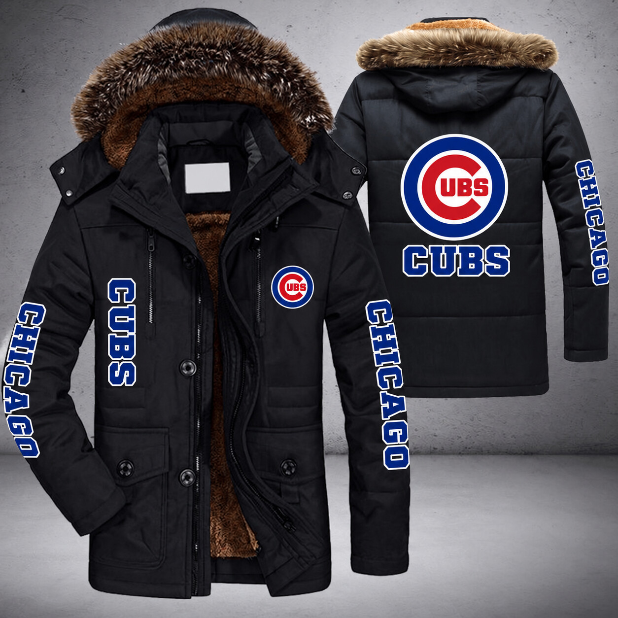 Chicago Cubs MLB Parka Jacket - LIMITED EDITION PFD9U8