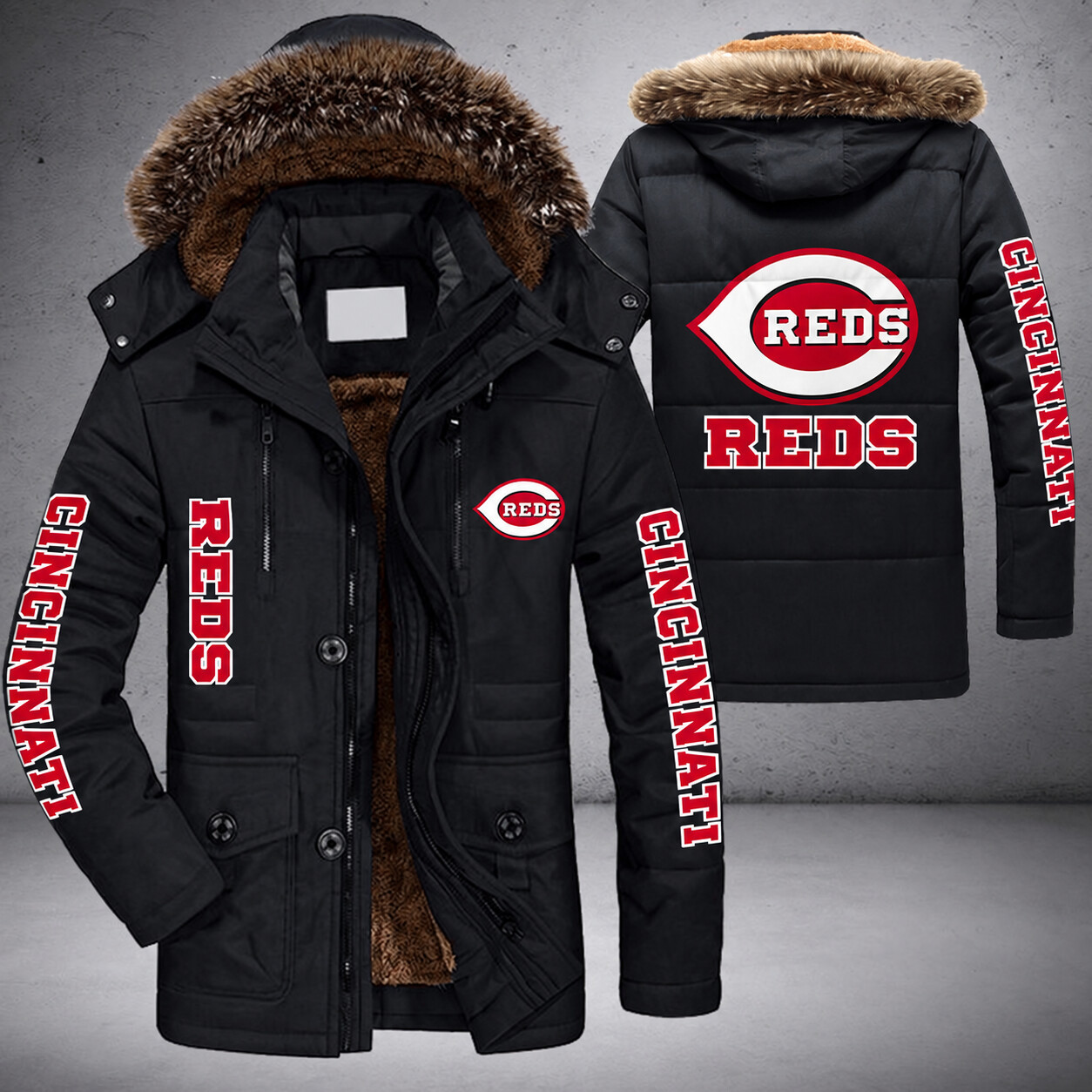 Cincinnati Reds MLB Parka Jacket - LIMITED EDITION PSG4PG