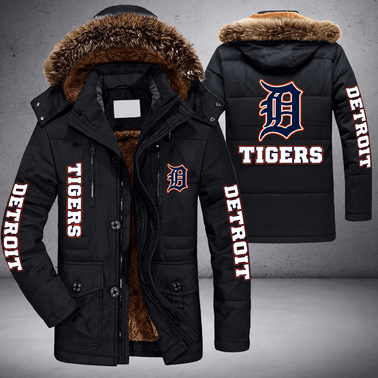 Detroit Tigers MLB Parka Jacket - LIMITED EDITION PWSJTX
