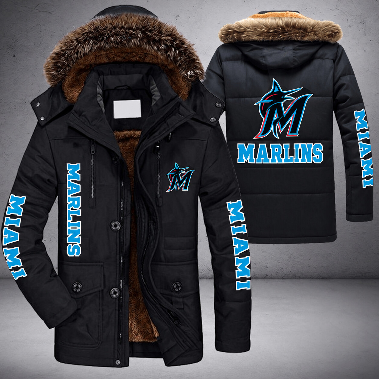 Miami Marlins MLB Parka Jacket - LIMITED EDITION PRKHMS