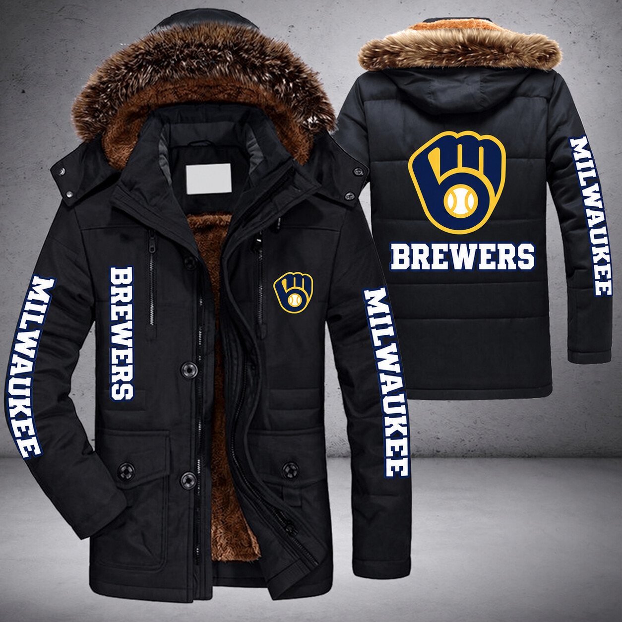 Milwaukee Brewers MLB Parka Jacket - LIMITED EDITION PC0FS3