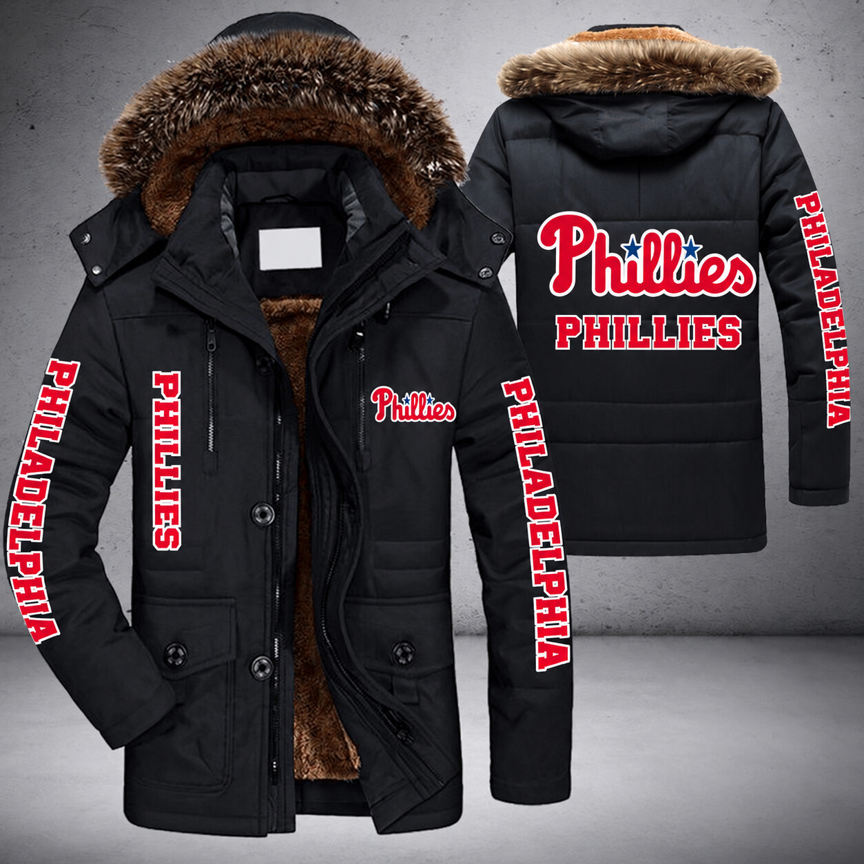 Philadelphia Phillies MLB Parka Jacket - LIMITED EDITION PAHE8U
