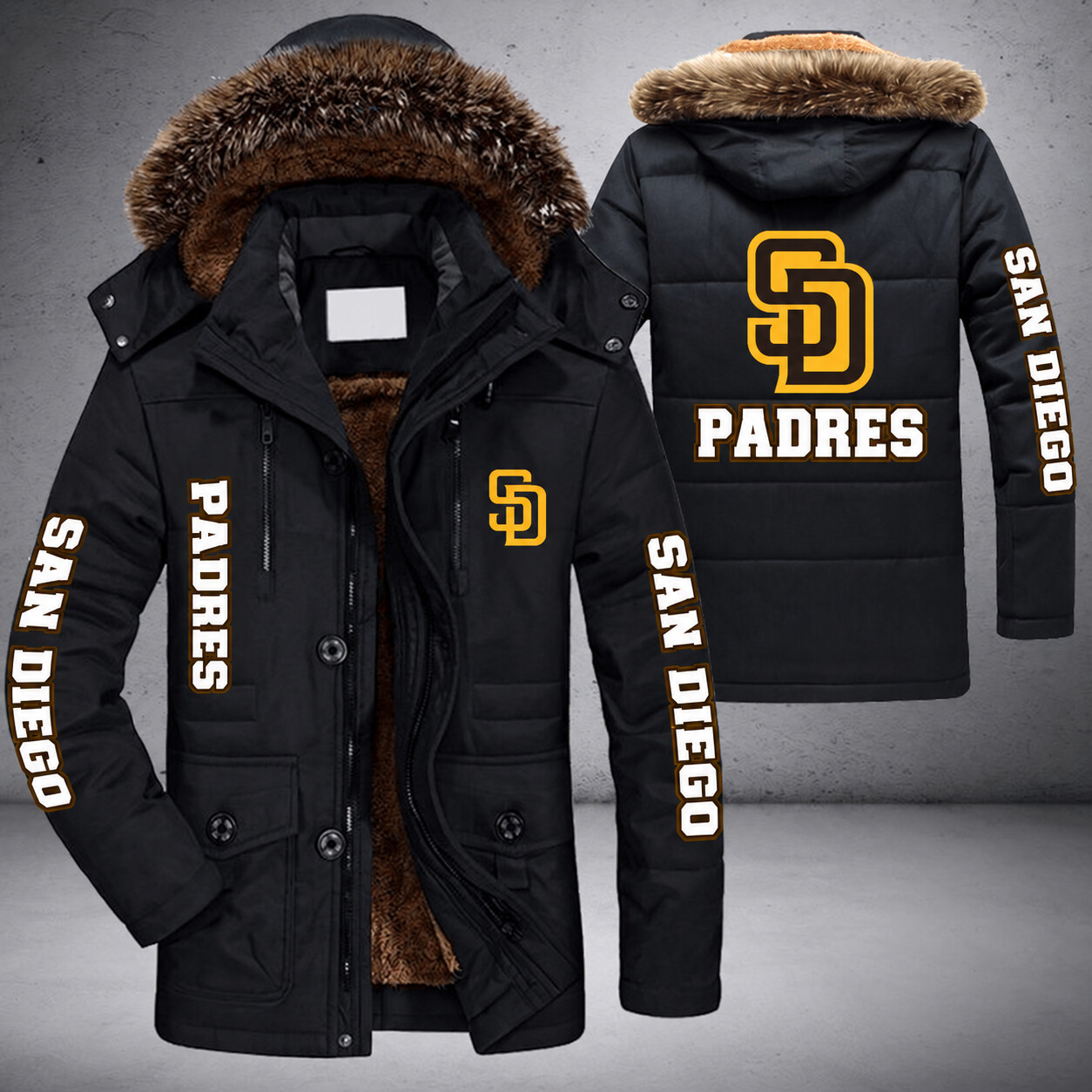 San Diego Padres MLB Parka Jacket - LIMITED EDITION PQZZQ4