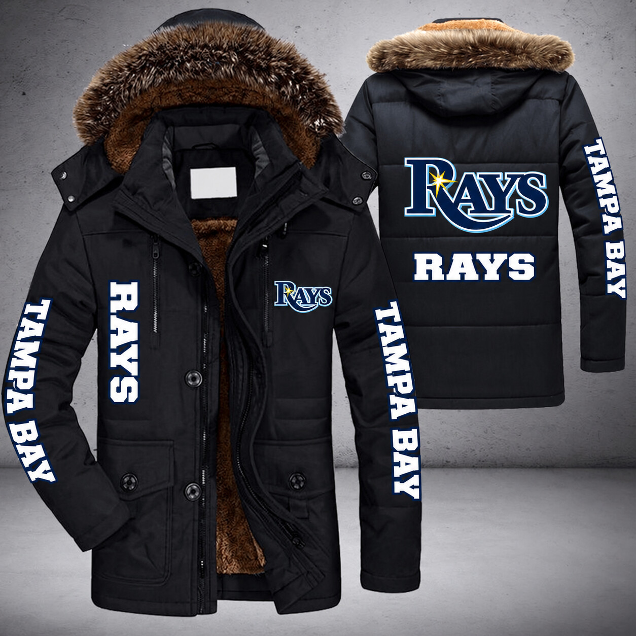Tampa Bay Rays MLB Parka Jacket - LIMITED EDITION PSGVVI