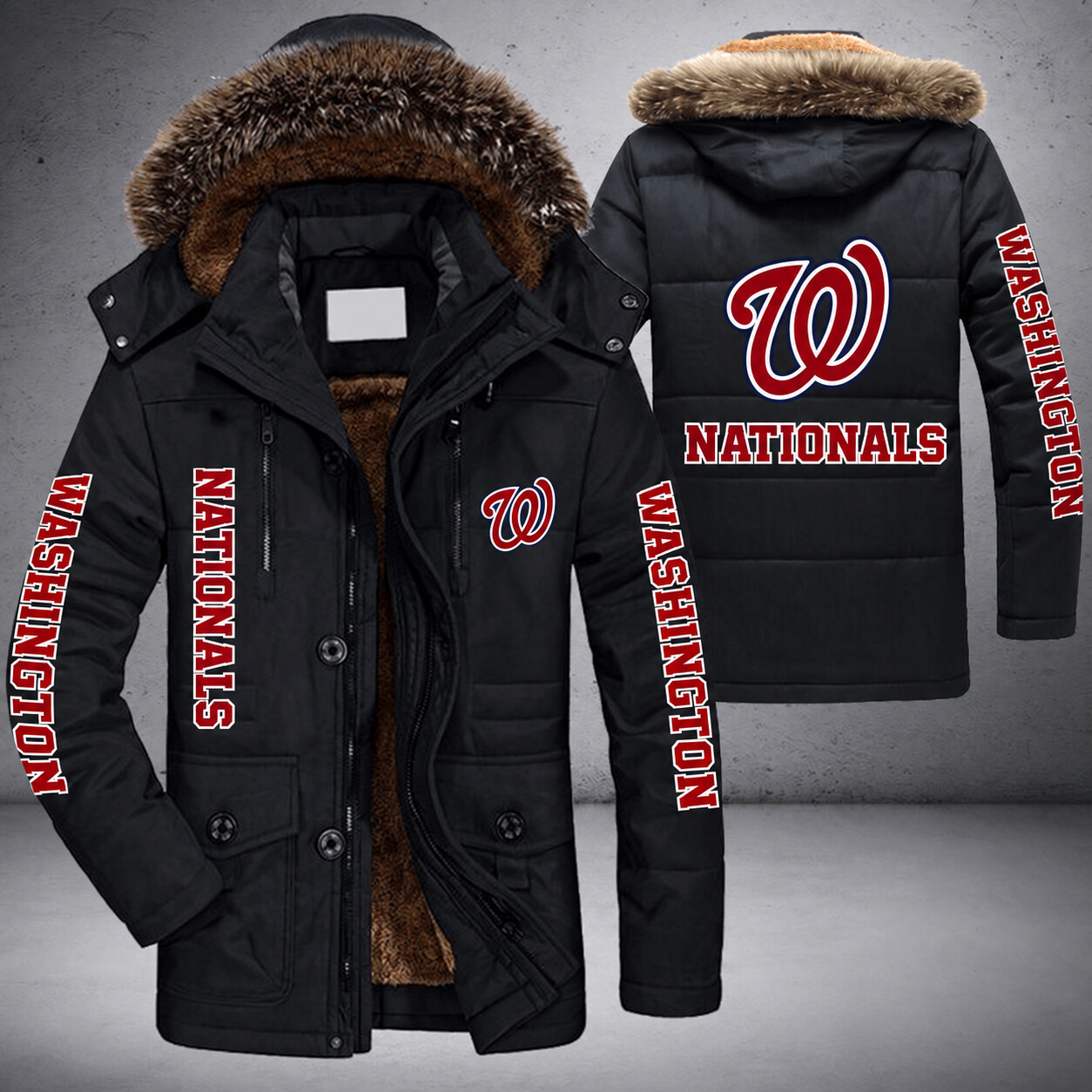 Washington Nationals MLB Parka Jacket - LIMITED EDITION PNEVT2