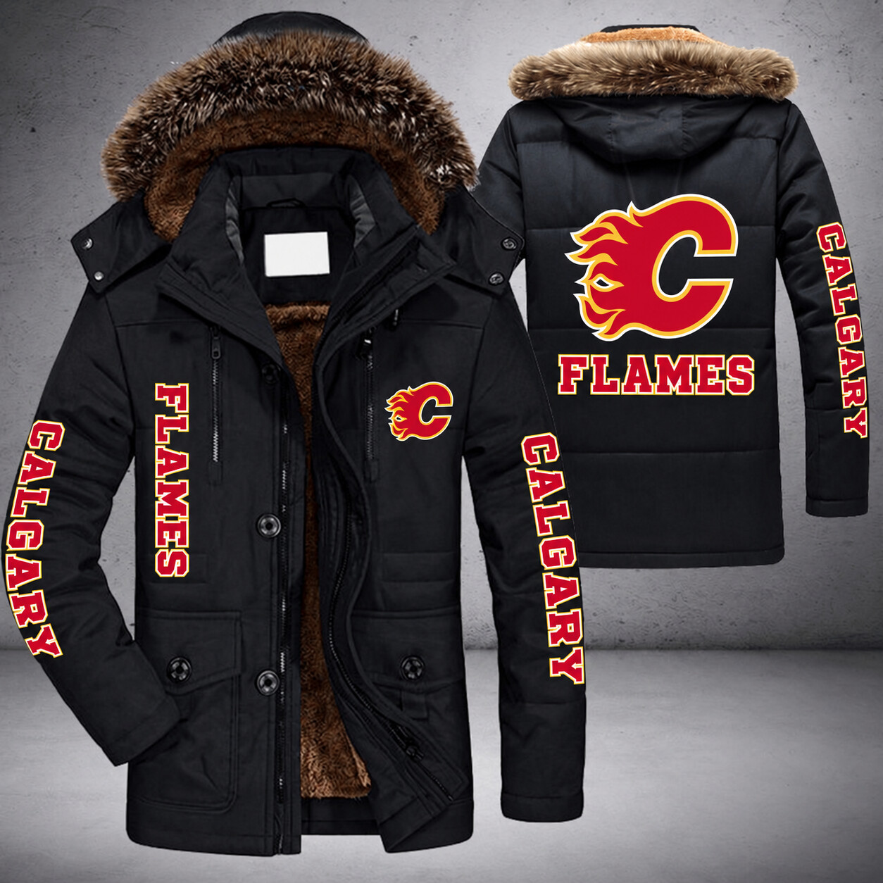 Calgary Flames NHL Parka Jacket - LIMITED EDITION PUSXVG