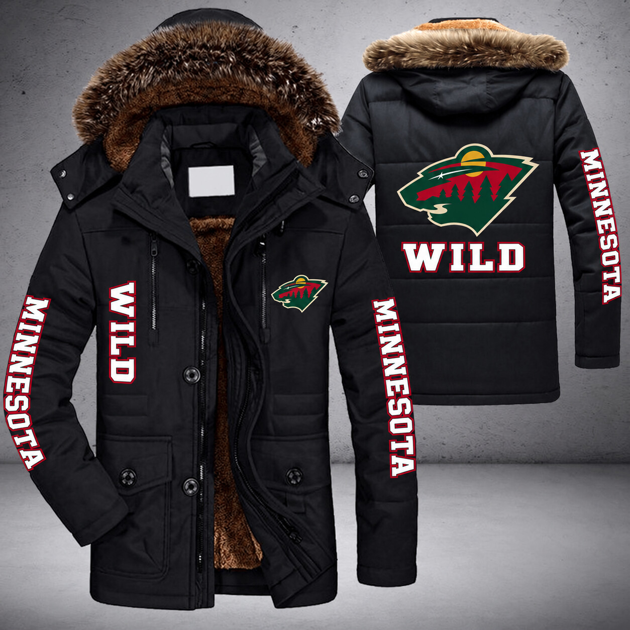Minnesota Wild NHL Parka Jacket - LIMITED EDITION PMAUGN