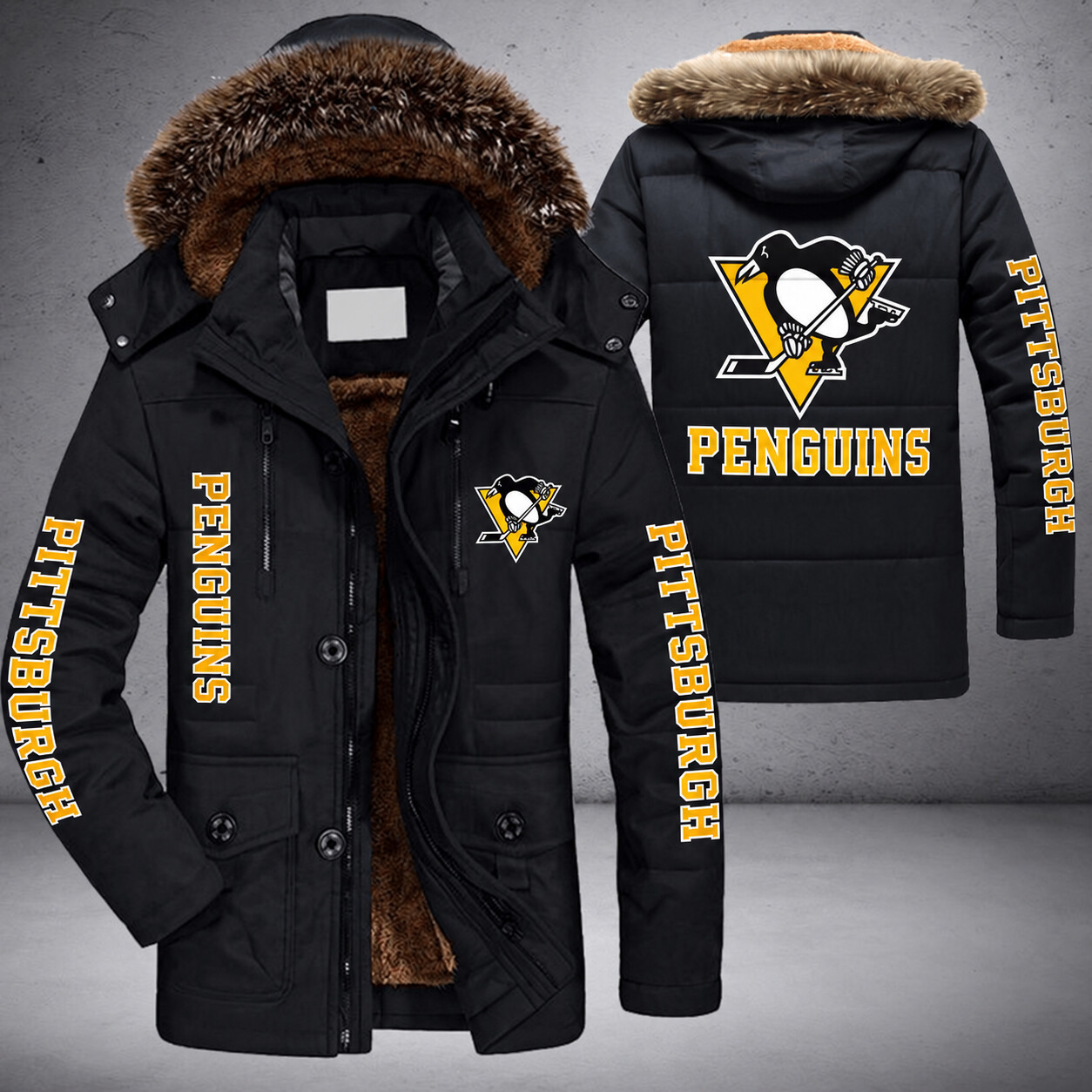Pittsburgh Penguins NHL Parka Jacket - LIMITED EDITION P6J3AM