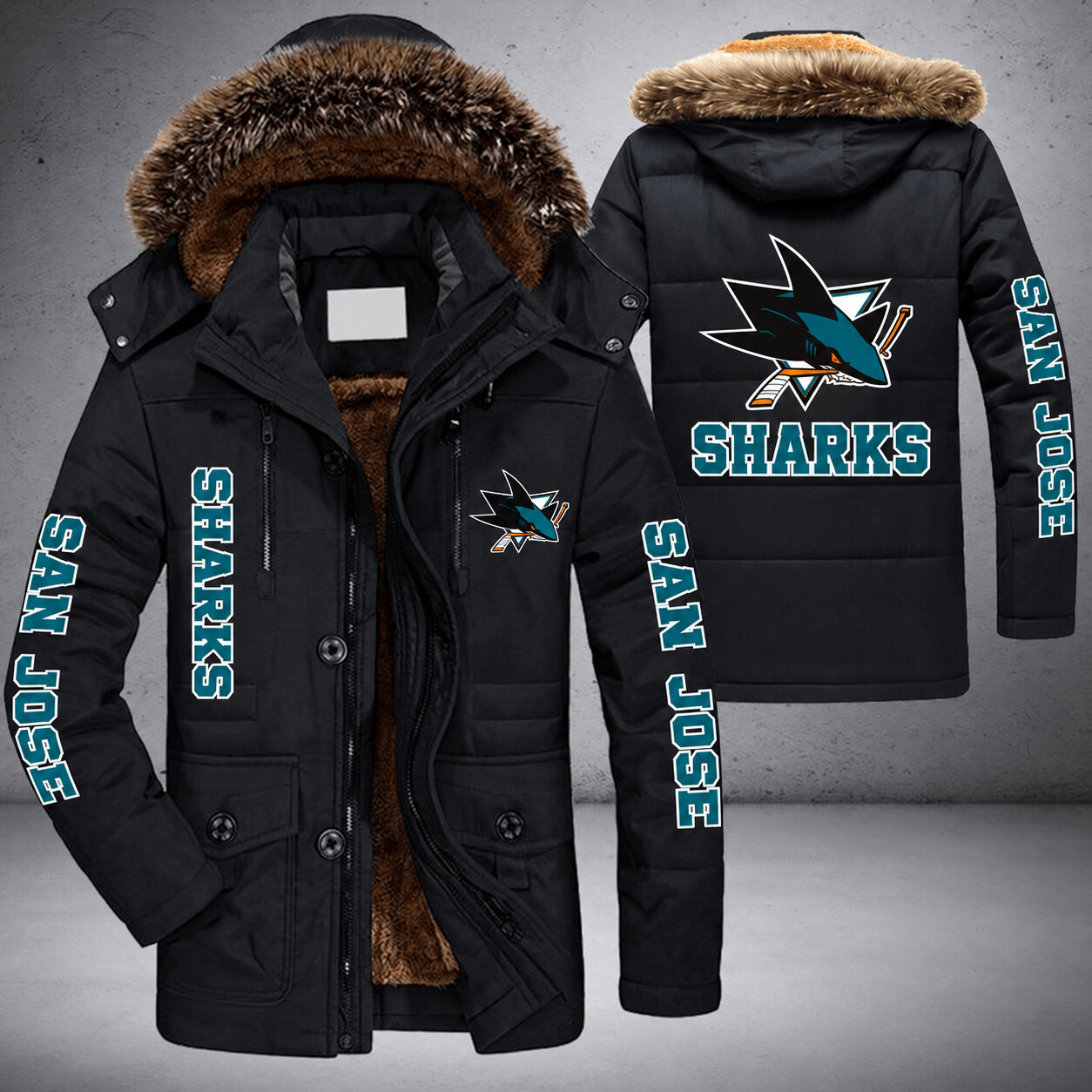 San Jose Sharks NHL Parka Jacket - LIMITED EDITION PN39JV
