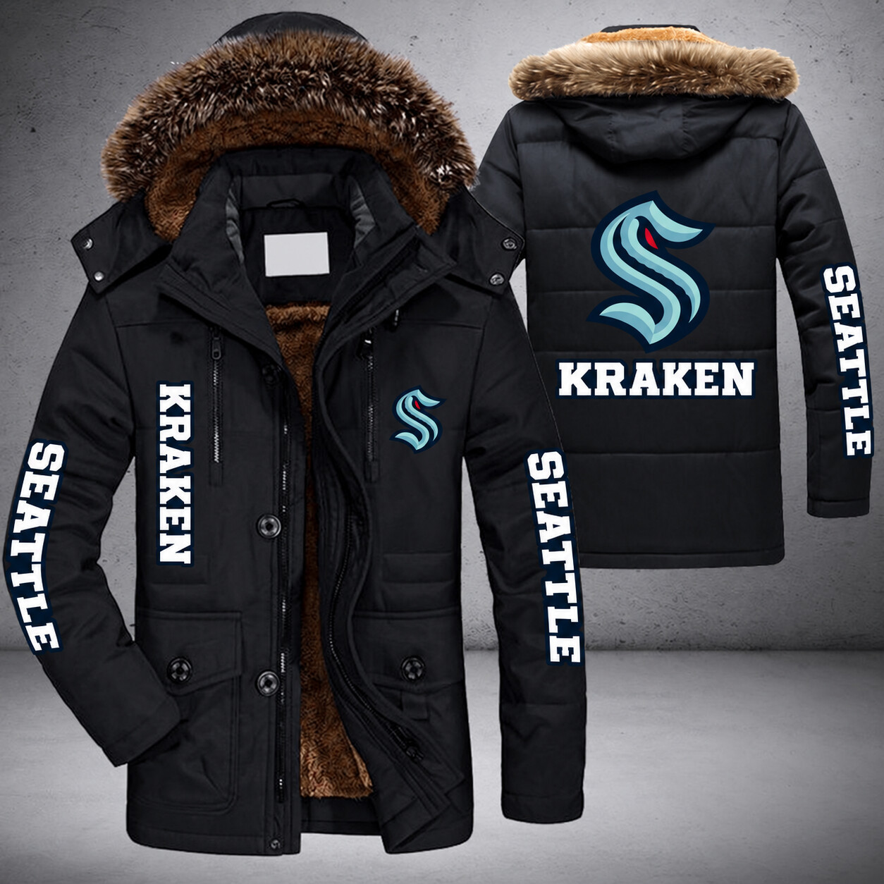 Seattle Kraken NHL Parka Jacket - LIMITED EDITION PJG8PU
