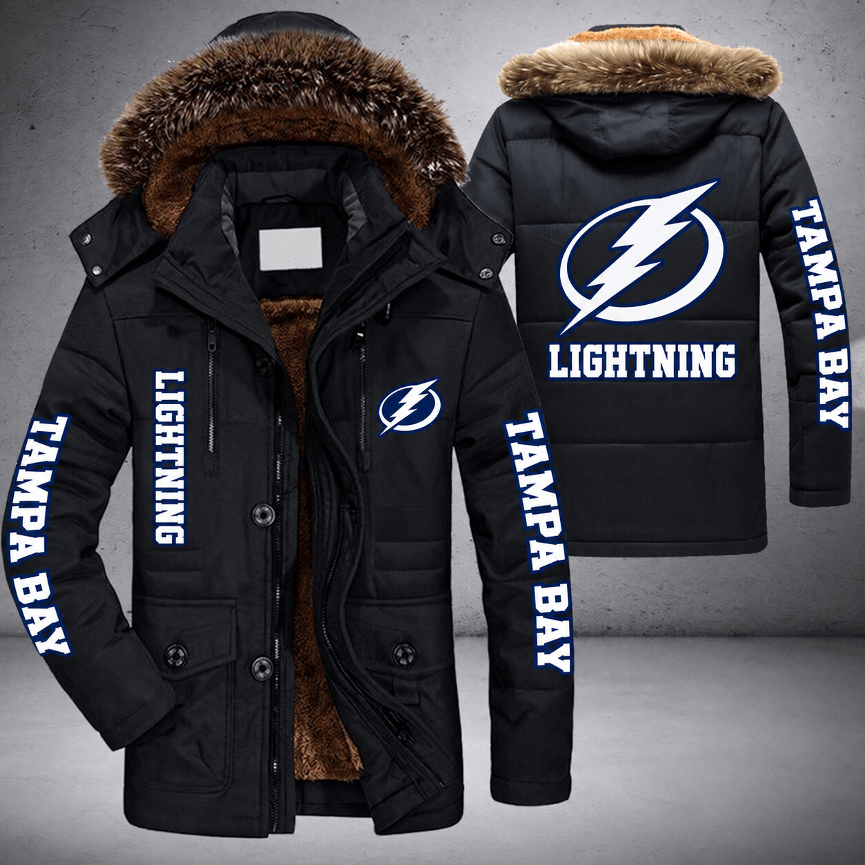 Tampa Bay Lightning NHL Parka Jacket - LIMITED EDITION P4JN7L