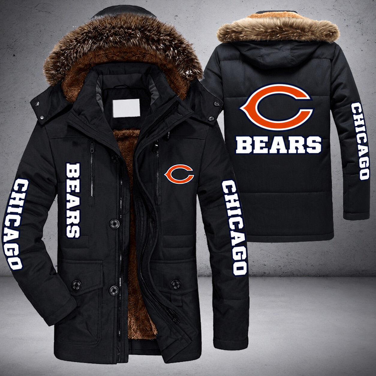 Chicago Bears NFL Parka Jacket - LIMITED EDITION PD3VKL