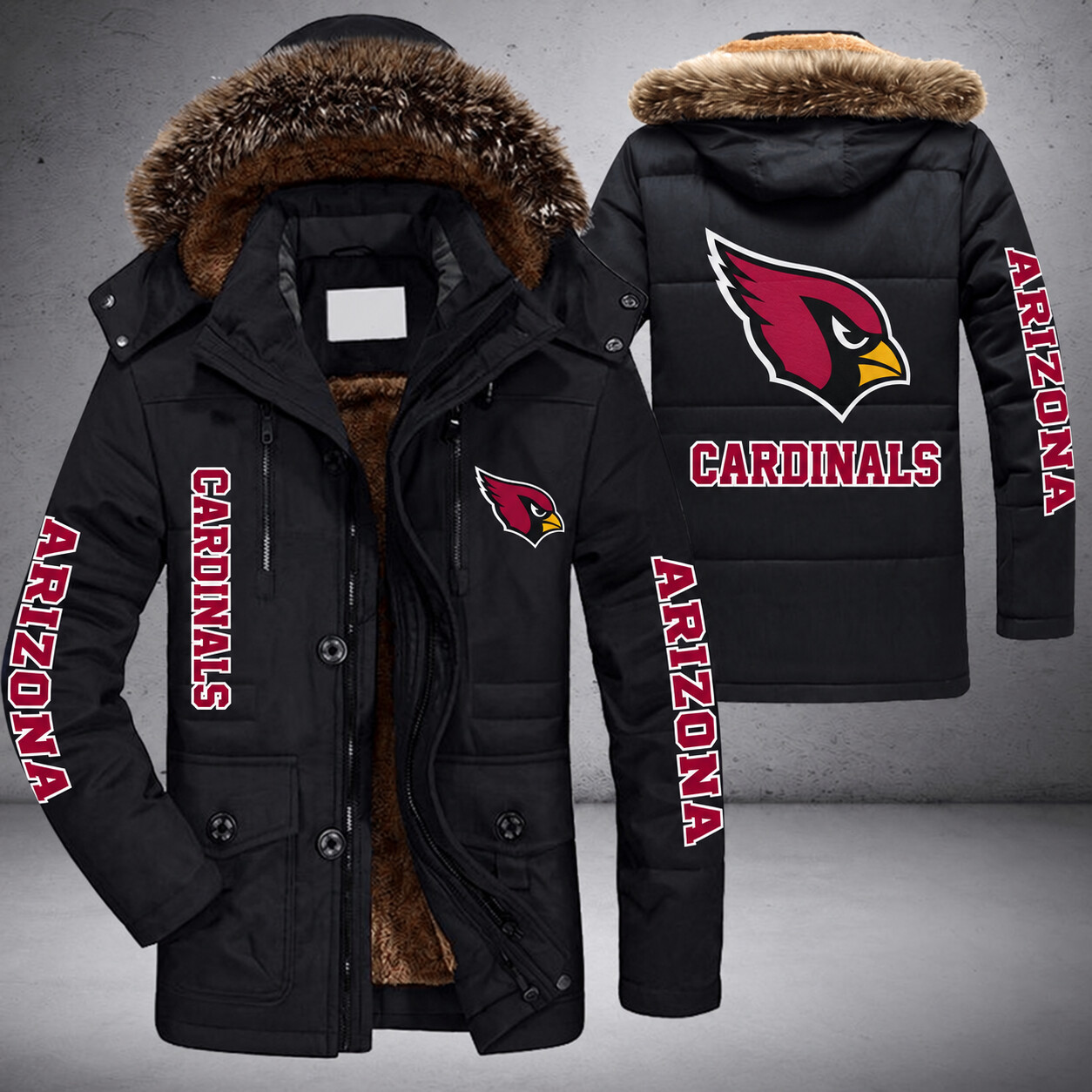 Arizona Cardinals NFL Parka Jacket - LIMITED EDITION P2MZW5