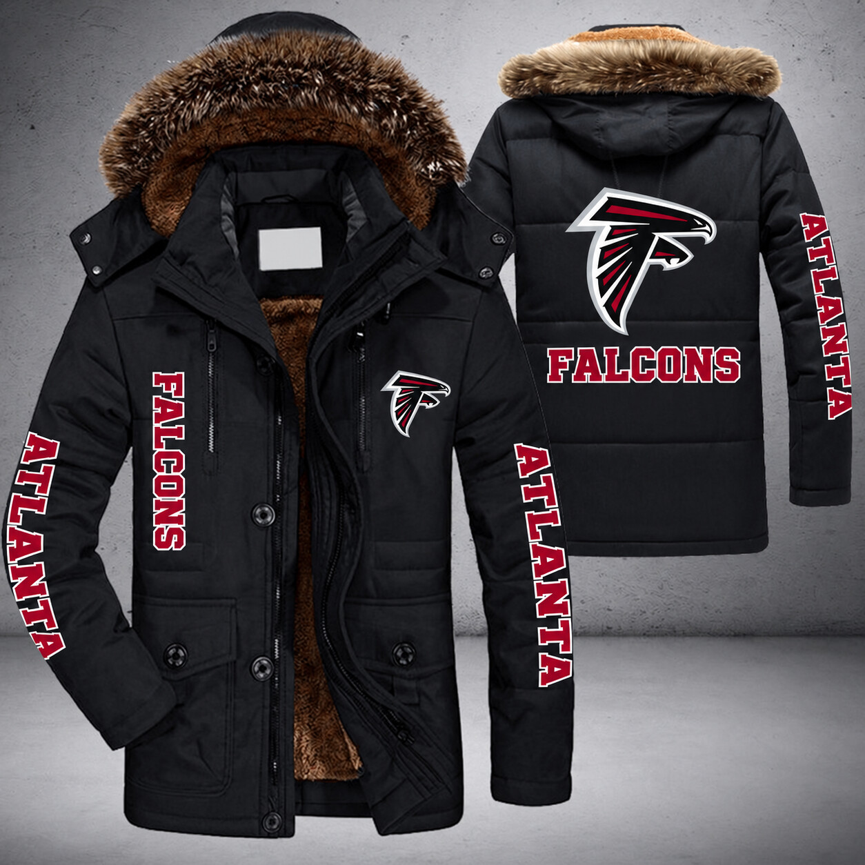 Atlanta Falcons NFL Parka Jacket - LIMITED EDITION P3SE3I