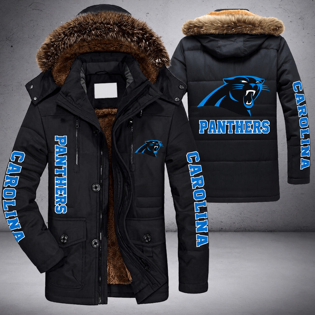 Carolina Panthers NFL Parka Jacket - LIMITED EDITION PVKHFZ