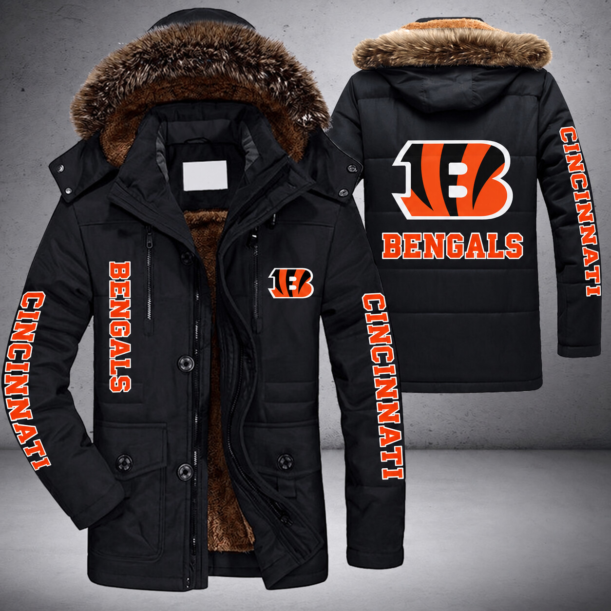 Cincinnati Bengals NFL Parka Jacket - LIMITED EDITION PU3H7D