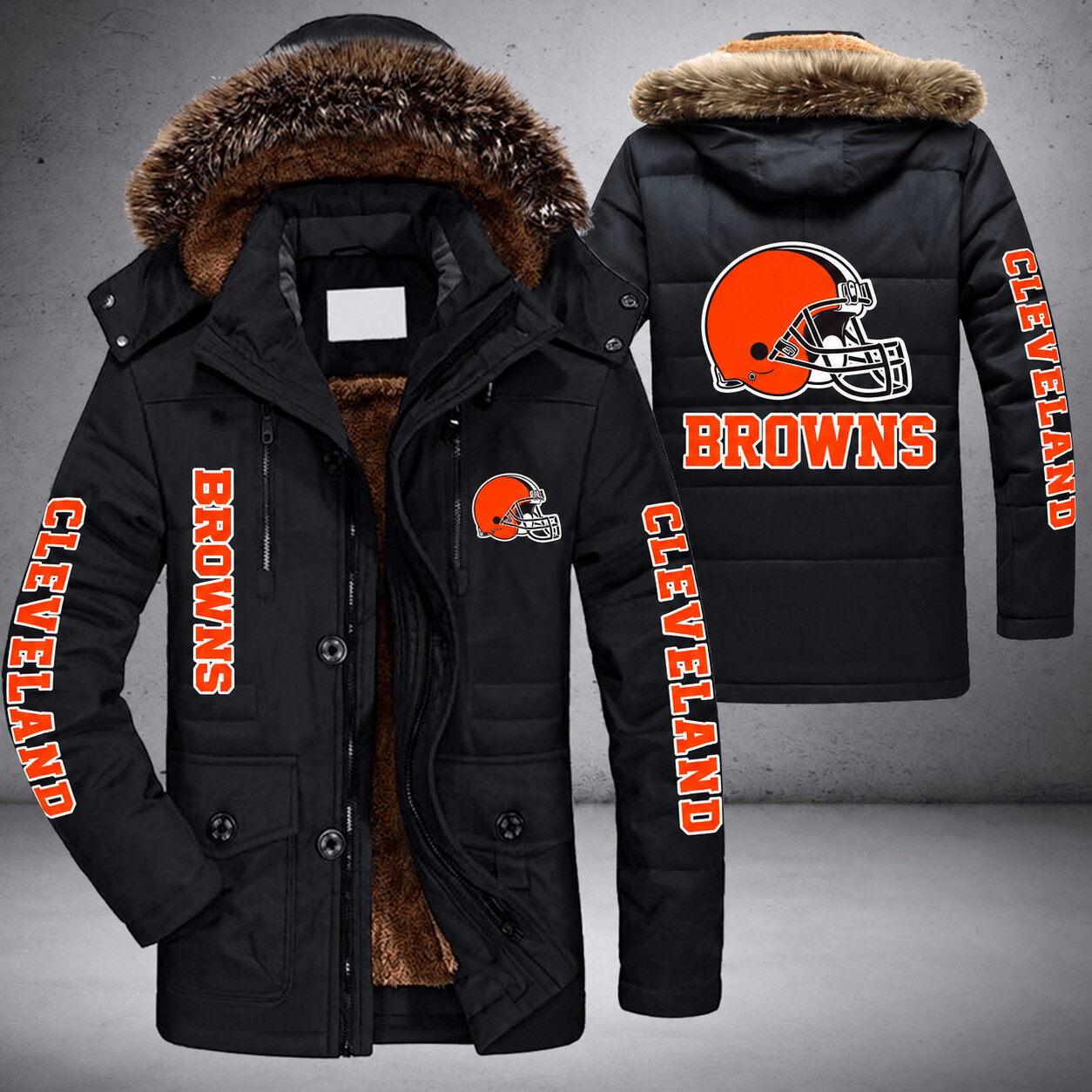 Cleveland Browns NFL Parka Jacket - LIMITED EDITION PSIWD8