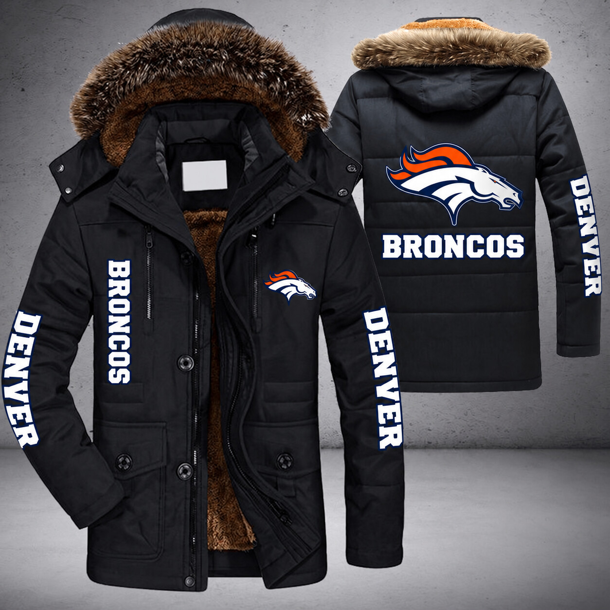Denver Broncos NFL Parka Jacket - LIMITED EDITION PEUUAR