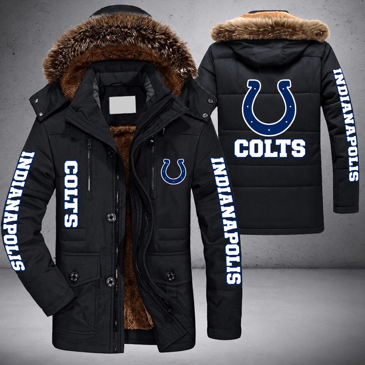 Indianapolis Colts NFL Parka Jacket - LIMITED EDITION PR4BPL