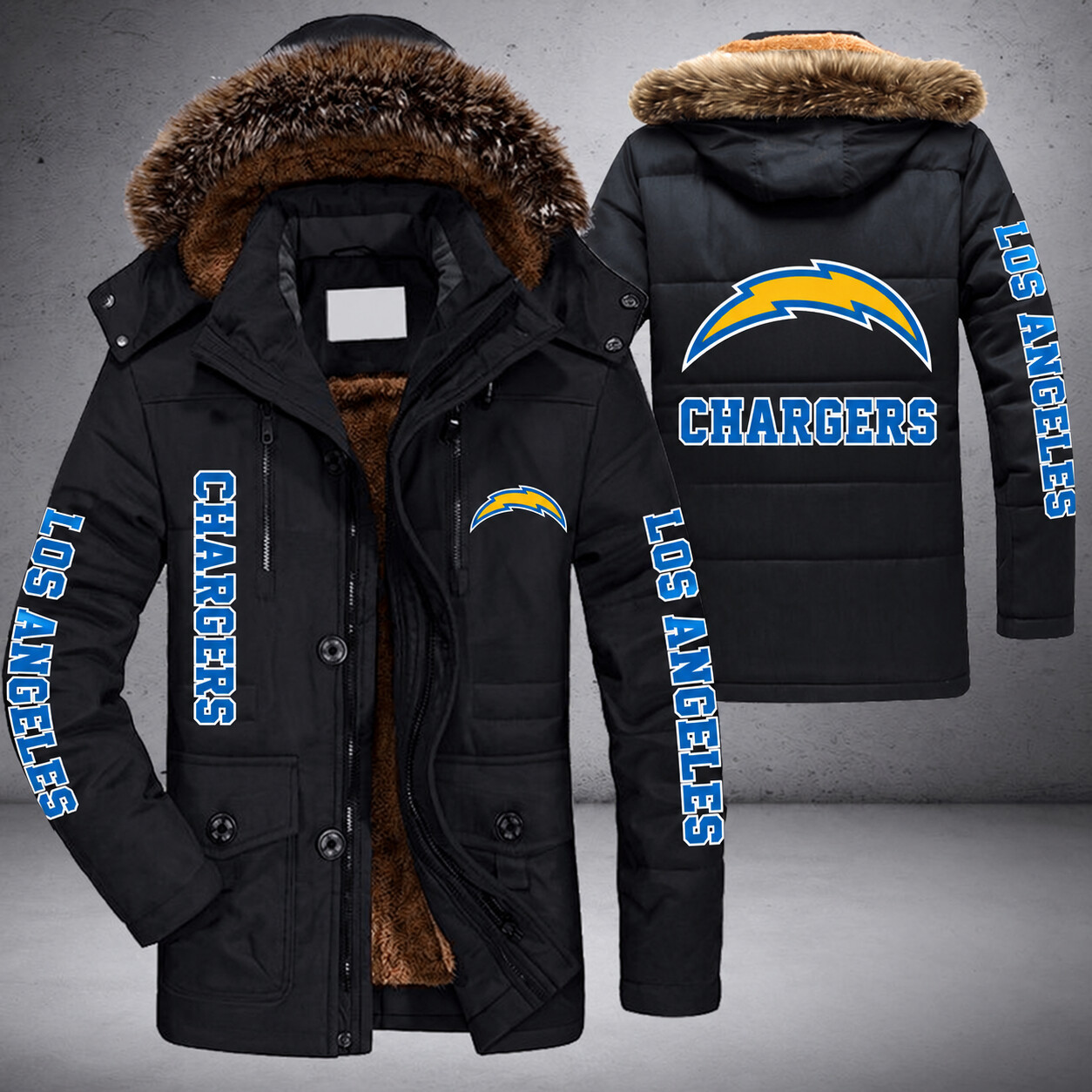 Los Angeles Chargers NFL Parka Jacket - LIMITED EDITION P5L6Y6