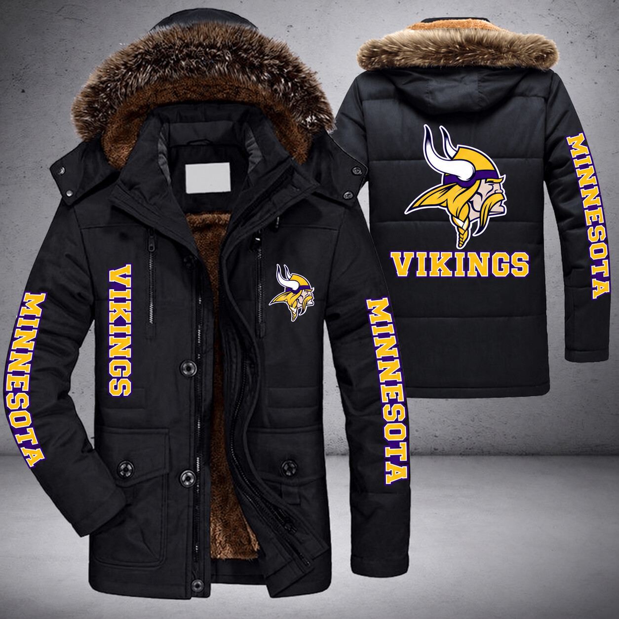 Minnesota Vikings NFL Parka Jacket - LIMITED EDITION PMUH50