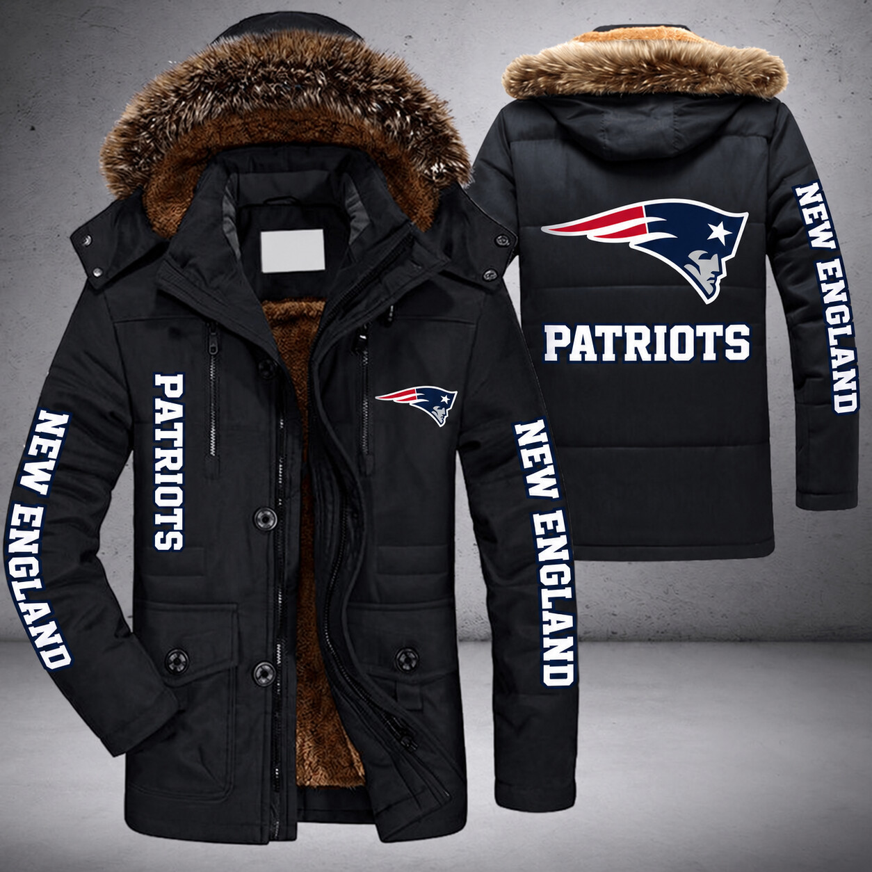 New England Patriots NFL Parka Jacket - LIMITED EDITION P1C85X