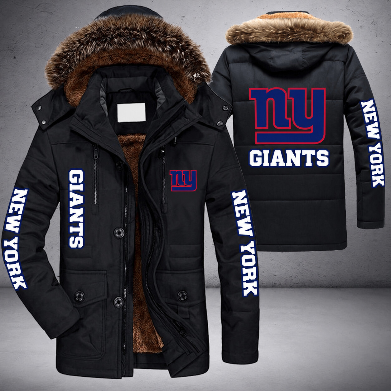 New York Giants NFL Parka Jacket - LIMITED EDITION P54Q4Q