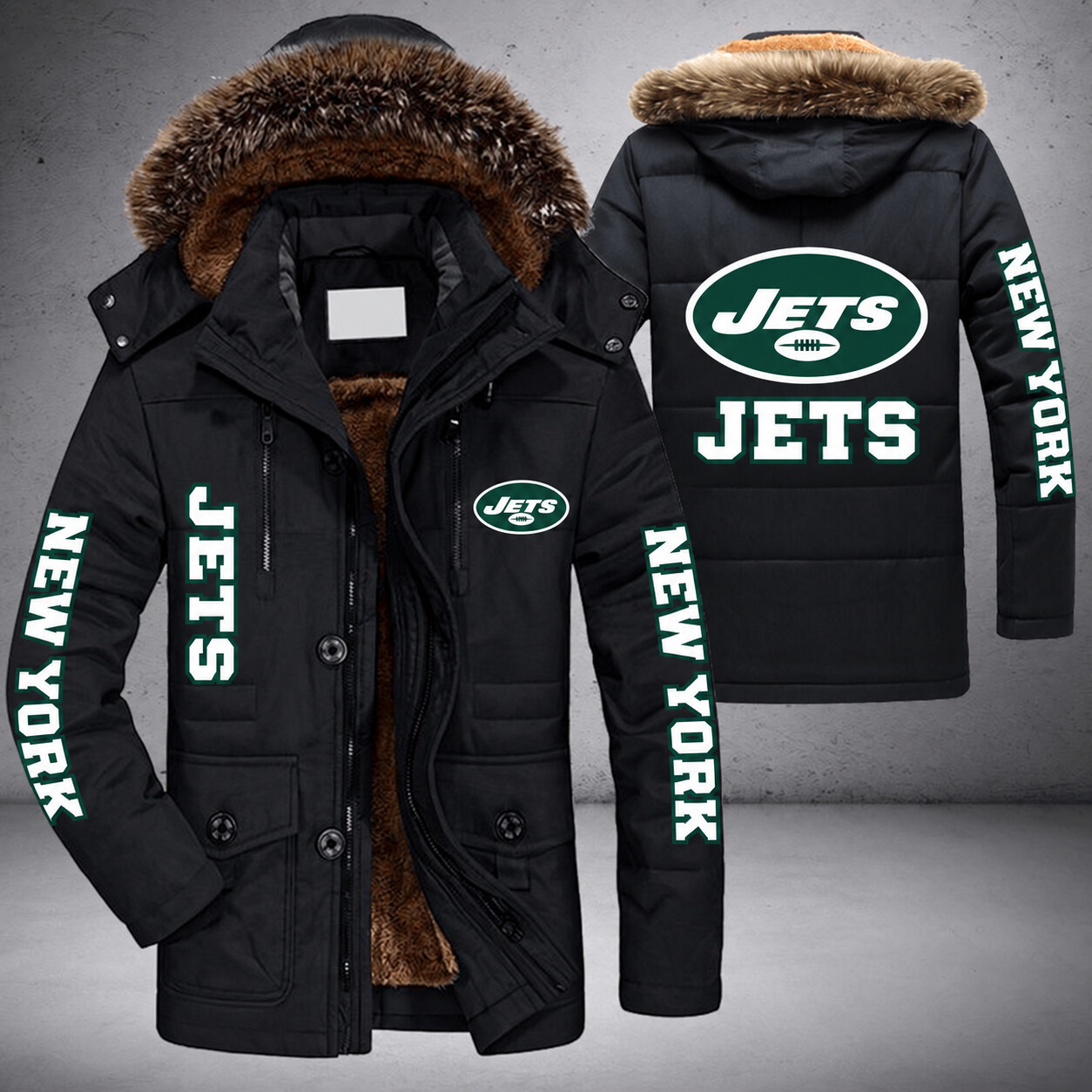 New York Jets NFL Parka Jacket - LIMITED EDITION P9OM8K