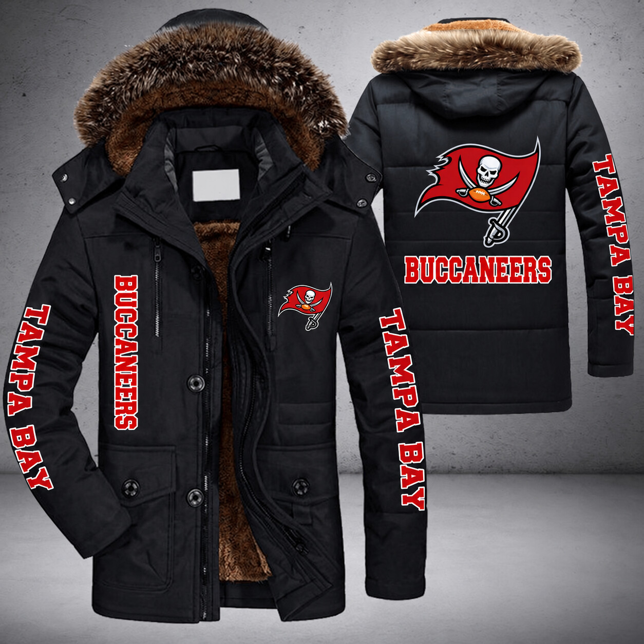 Tampa Bay Buccaneers NFL Parka Jacket - LIMITED EDITION P71I5O