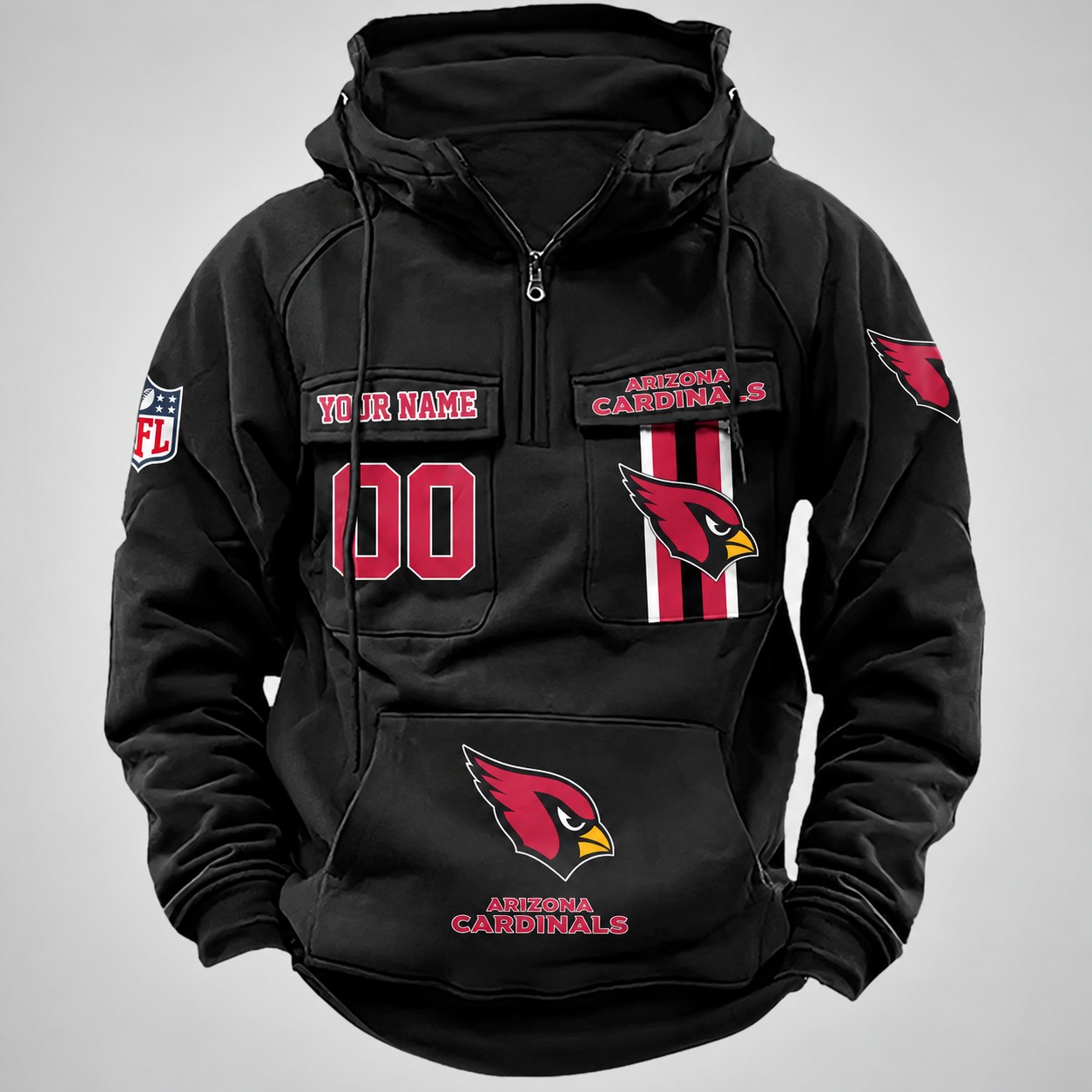 Arizona Cardinals Vintage Men Hoodie DV2 PBVOW4J