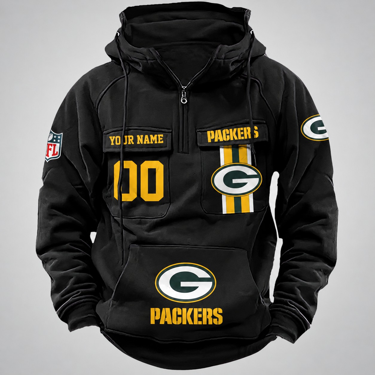 Green Bay Packers Vintage Men Hoodie PBI99ZC