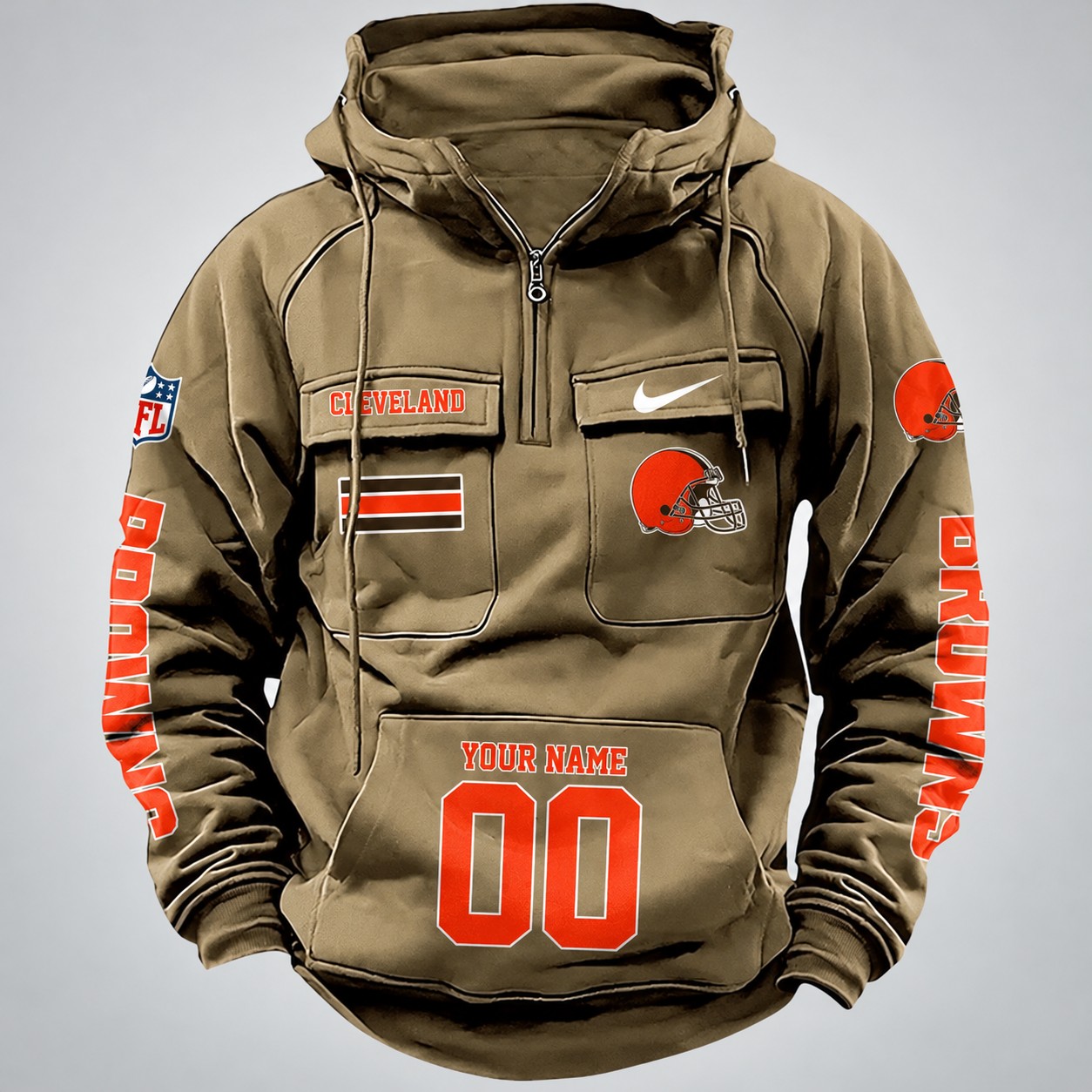Cleveland Browns Vintage Men Hoodie DV2 PBCQ0JU