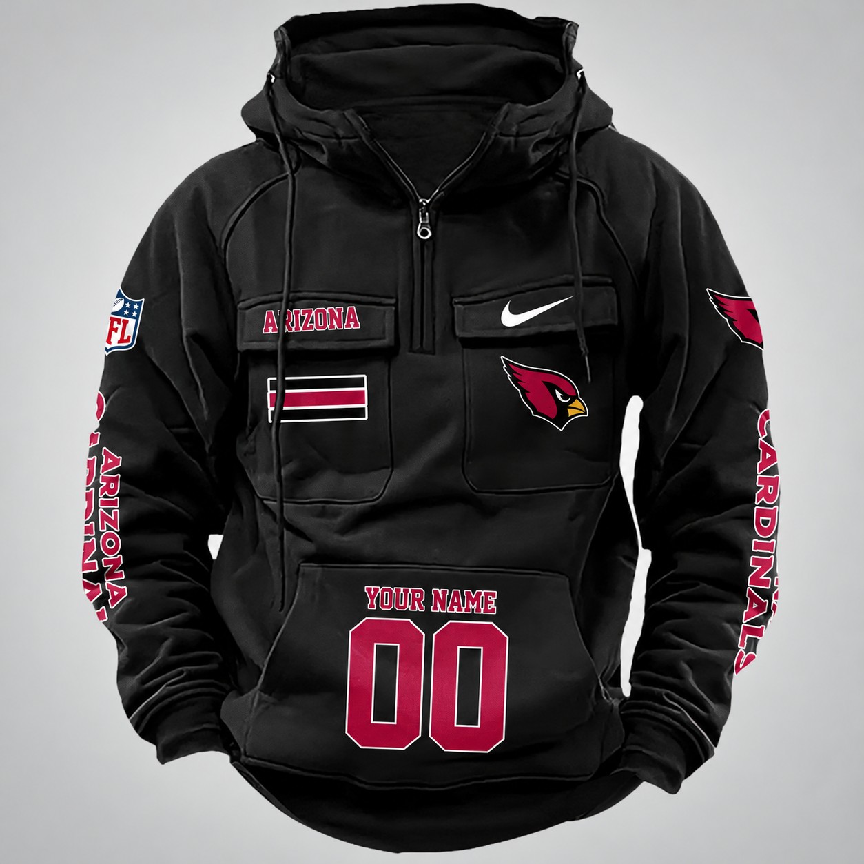 Arizona Cardinals Vintage Men Hoodie DV2 PBCDEF5