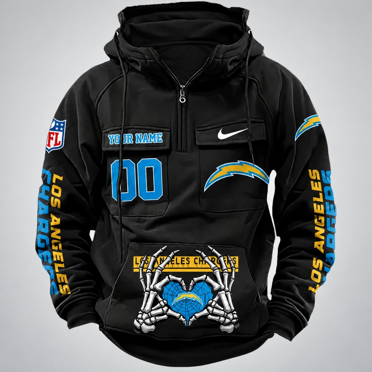 Los Angeles Chargers Fashionable Classic Street Hoodie PBX422T