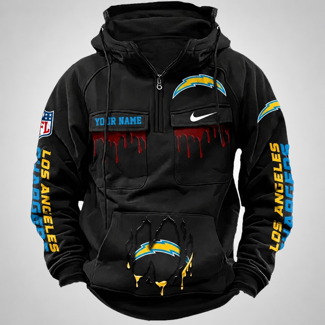 Los Angeles Chargers Fashionable Classic Street Hoodie PBGX3ZL