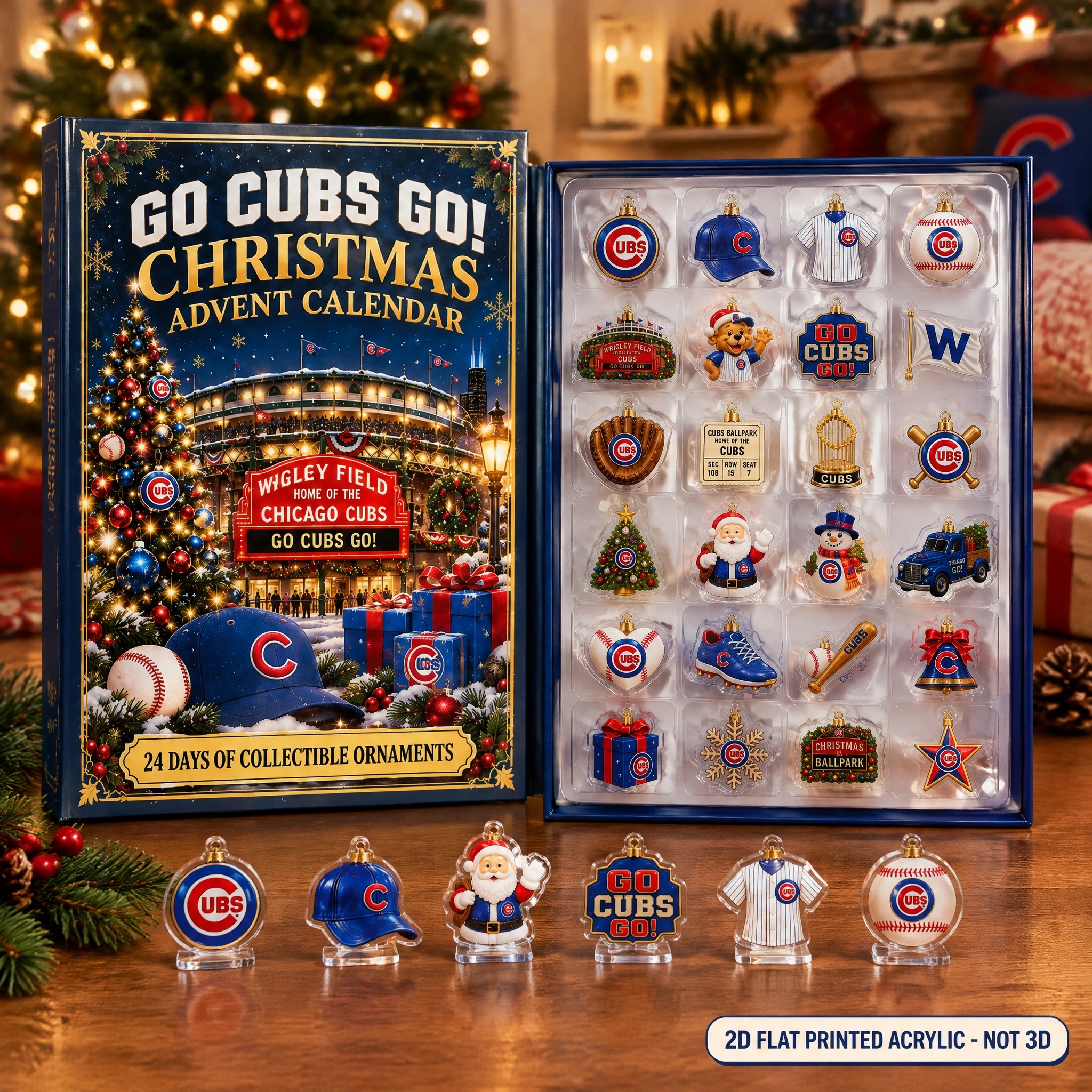 Chicago Cubs Go Cubs Go Christmas Advent Calendar PB8LRMC