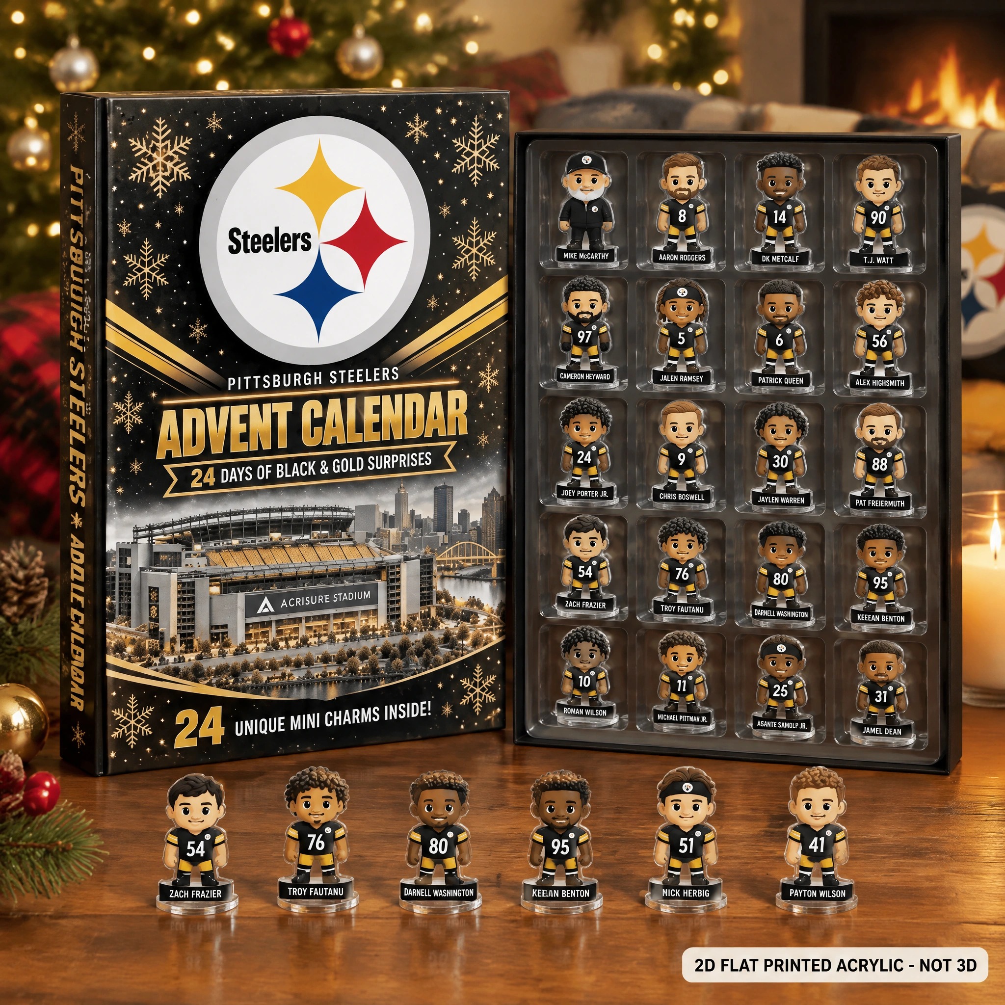 Pittsburgh Steelers Christmas Advent Calendar PBZJE8P